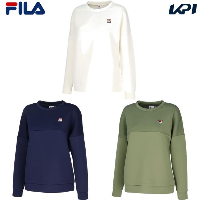フィラ FILA テニスウェア レディース クルーネックトレーナー VL2960 2024FWの通販は