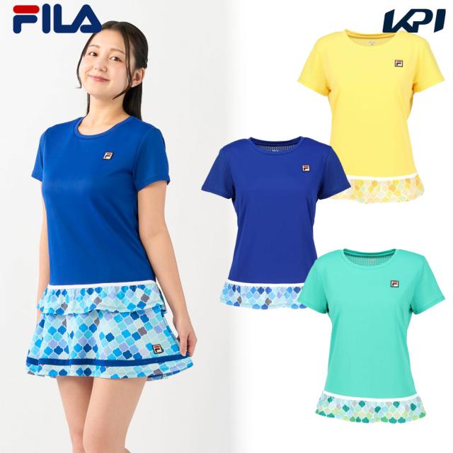 【上下セット】フィラ FILA テニスウェア レディース ゲームシャツ×スコート CZ6SGW024-CZ6SGW025 2026SS_1