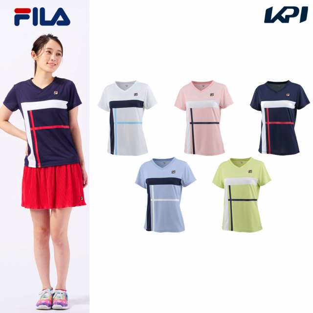 フィラ FILA テニスウェア レディース ゲームシャツ VL2598 2023SSの