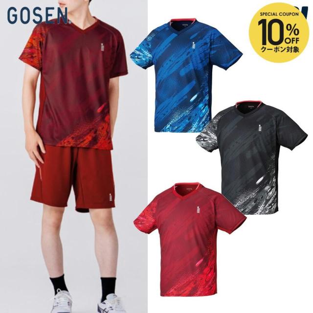 【上下セット】ゴーセン GOSEN テニスウェア ユニセックス ゲームシャツ×ハーフパンツ T2612-PP2600 2026SS_1