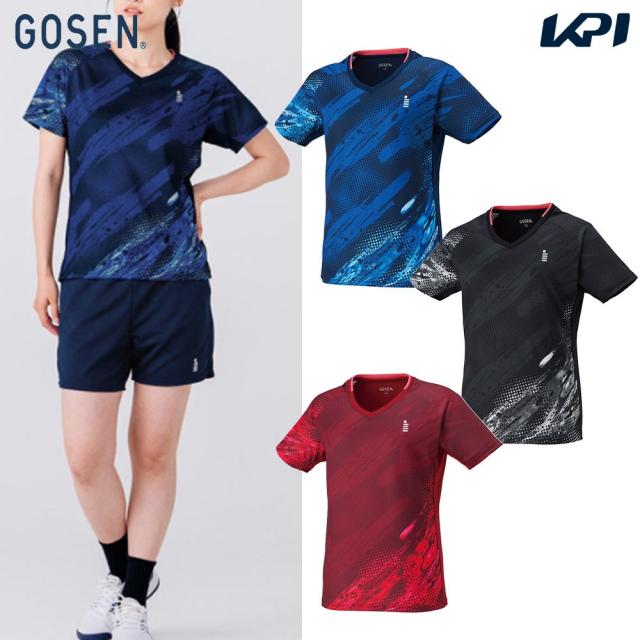 【上下セット】ゴーセン GOSEN テニスウェア レディース ゲームシャツ×ハーフパンツ T2613-PP2601 2026SS_1