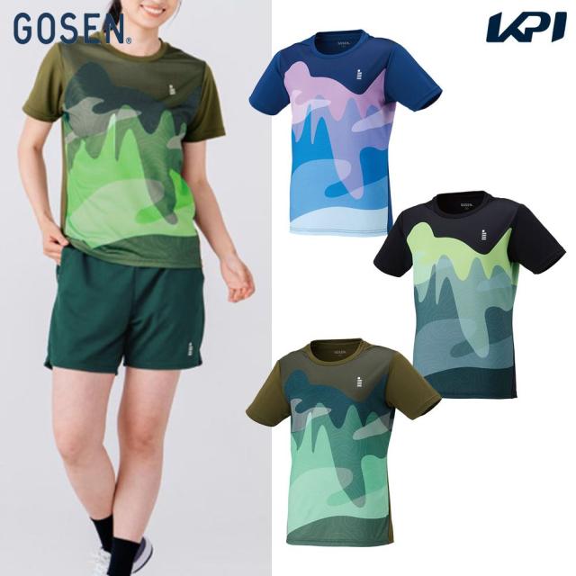 【上下セット】ゴーセン GOSEN テニスウェア レディース ゲームシャツ×ハーフパンツ T2615-PP2601 2026SS_1