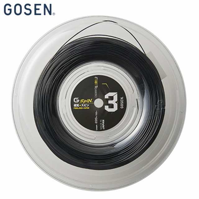 ゴーセン GOSEN 硬式テニスガット・ストリング G-SPIN3 16l 220mロール ジー・スピン3 16L ロールガット TSGS302