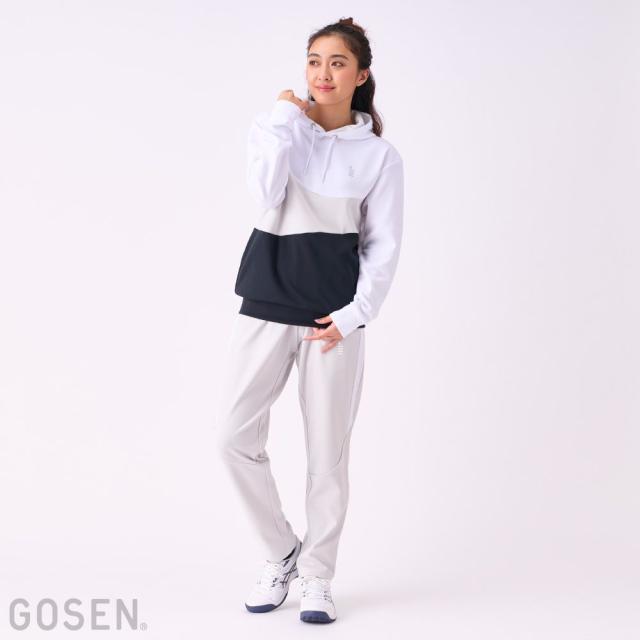 ゴーセン GOSEN テニスウェア ユニセックス 裏起毛ストレッチパーカー W2442 2024FW_7