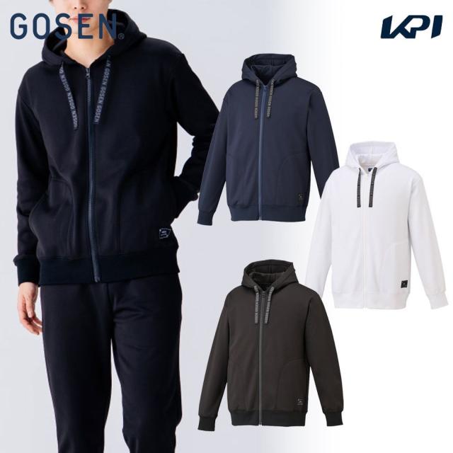 ゴーセン GOSEN テニスウェア ユニセックス   裏起毛ストレッチジップアップパーカー W2540 2025FW