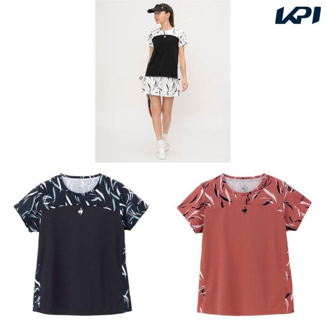 ルコック le coq sportif テニスウェア レディース   サイドフレアデザインゲームシャツ LN4FHT32L 2024FWの通販は 6,160円