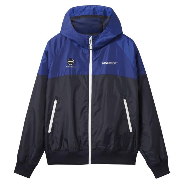 デサント DESCENTE 健康・ボディケアウェア メンズ   裏メッシュ バイカラー ウィンドブレーカー フーディー ST4FWB30M 2024FWの通販は