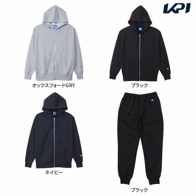 チャンピオン Champion マルチSPウェア ユニセックス 【上下セット】ZIP SWEATSHIRT C3XS160＋パンツC3XS253(ブラック) C3XS160-C3XS25