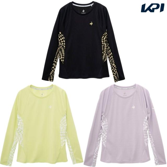 ルコック le coq sportif テニスウェア レディース   Aile forme グラフィック長袖ゲームシャツ LN5SLT10L 2025SSの通販は 7,740円