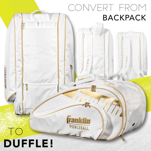 フランクリン Franklin ピックルボールバッグ・ケース Pro Series Paddle Bag プロシリーズ ピックルボール パドルバッグ - Gold/White  52883C4_1