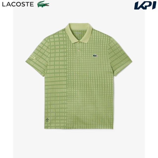 ラコステ LACOSTE テニスウェア メンズ 『ノバク・ジョコビッチ』ラケットプリントウルトラドライポロシャツ DH4789-99-SIW 2025FW『即日出荷』
