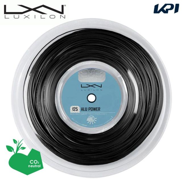 【SDGsプロジェクト】ルキシロン LUXILON テニスガット・ストリング  アルパワー ブラック 125 200mロール ALU POWER 125 REEL BLACK 125 WR8307001125