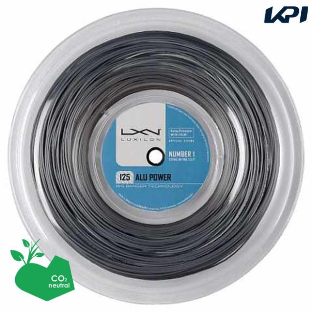 【SDGsプロジェクト】LUXILON(ルキシロン)「BIG BANGER ALU POWER(アルパワー) 220mロール WRZ990100SI」テニスストリング（ガット）