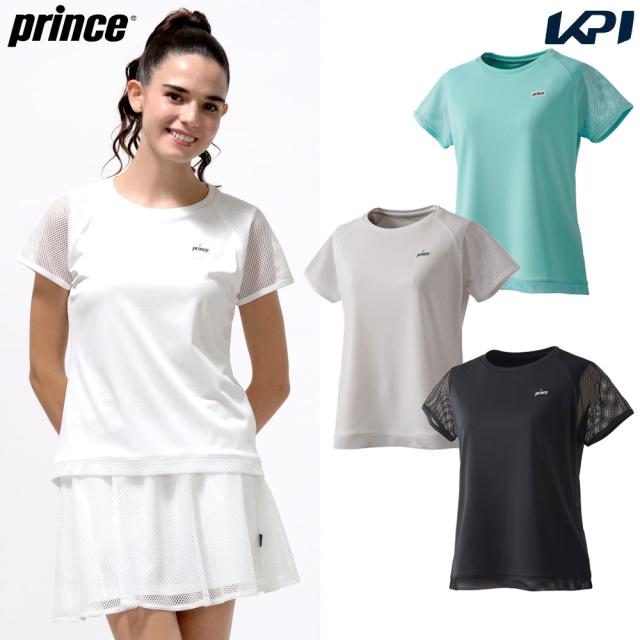 プリンス Prince テニスウェア レディース   ゲームシャツ WS5058 2025SS 3月下旬発売予定※予約の通販は