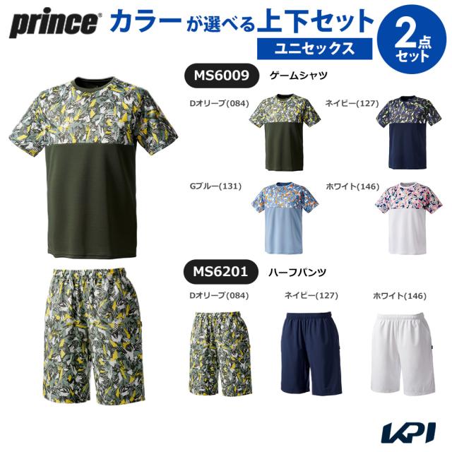 プリンス Prince テニスウェア ユニセックス 【上下セット】ゲームシャツ×ハーフパンツ MS6009-MS6201-1 2026SS 8,649円