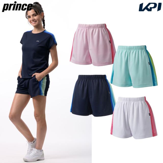 新品On ショートパンツ M テニスウェア 完売品　ホワイト/ブラック/ピンク プリンス Prince テニスウェア レディース ショートパンツ WS6315