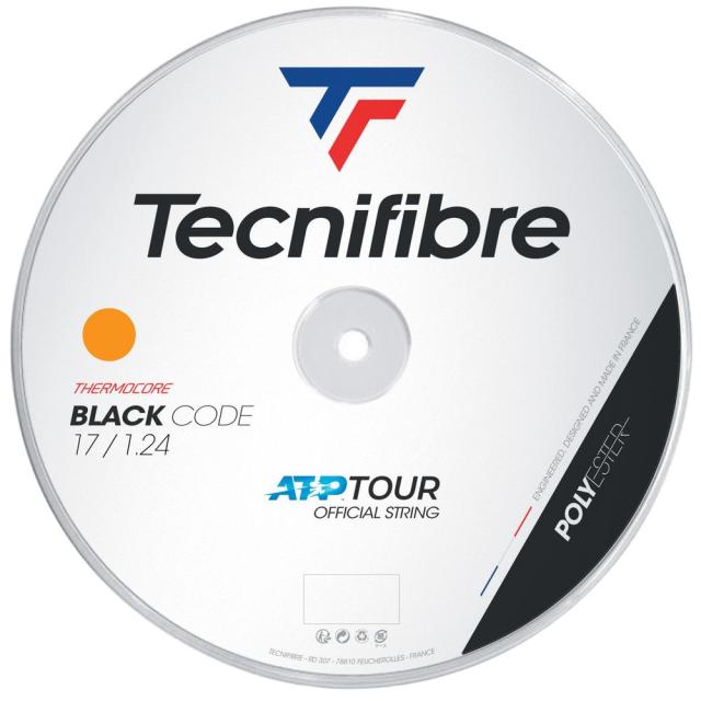 テクニファイバー Tecnifibre テニスガット・ストリング  BLACK CODE （ブラックコード） 1.24mm  200mロール TFR411 TFSR401