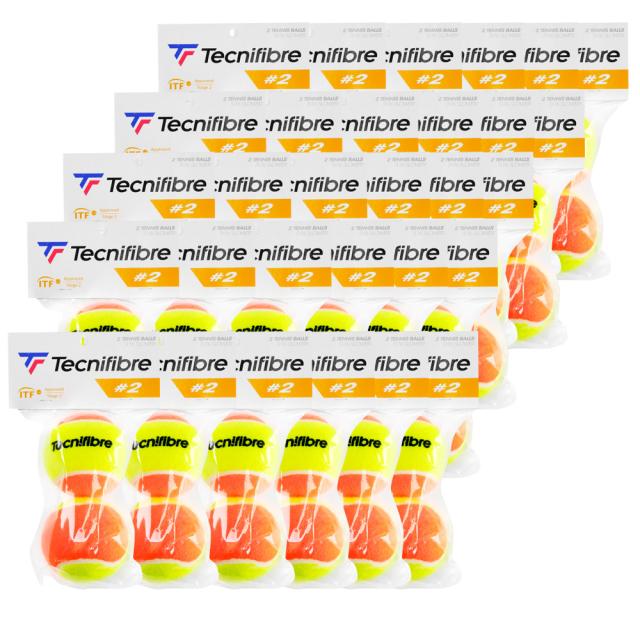 『即日出荷』テクニファイバー Tecnifibre ジュニアテニスボール  stage2 ステージ2  60球 ノンパッケージ  TBCZOR1