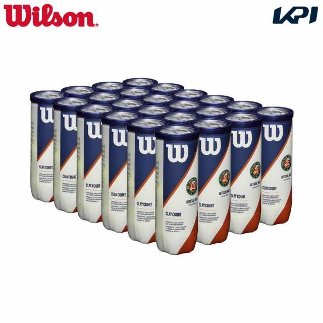 ウイルソン Wilson テニスボール ローランギャロス クレーコート ROLAND GARROS CLAY COURT 3球入 1箱（24缶入） WRT125000 『即日出荷