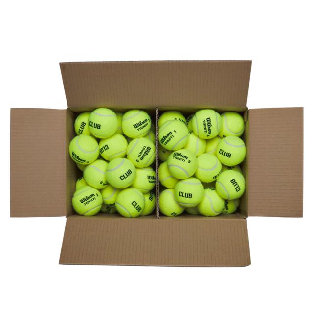 【SDGsプロジェクト】ウイルソン Wilson テニス 硬式テニスボール TRINITI CLUB TBALL トリニティ クラブ テニスボール 1箱（72球入） WR8201501001_1