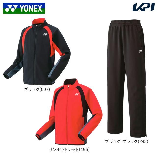 ヨネックス YONEX テニスウェア ユニセックス   【上下セット】ニットウォームアップシャツ50139＋パンツ60139(ブラック) 50139-60139-243 2023SSの通販は