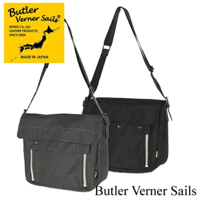 ショルダーバッグ ButlerVernerSails バトラーバーナーセイルズ JA-2825 コーデュラ 10ファスナーショルダー バッグ プレゼント BAG 日本製 国産 肩掛け メンズ レディース ナイロン 撥水 栃木レザー 革 本革の通販は 17,380円