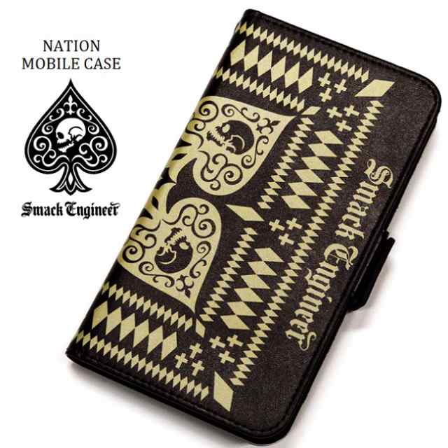 Smack Engineer スマックエンジニア Nation Mobile Case 手帳型スマホケース フリーサイズ Iphone アイフォンカバー モバイルケース の通販はau Pay マーケット Rogia Au Pay マーケット店