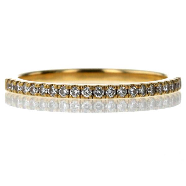 AHKAH アーカーK18YG イエローゴールド リング ダイヤモンド 0.16ct  