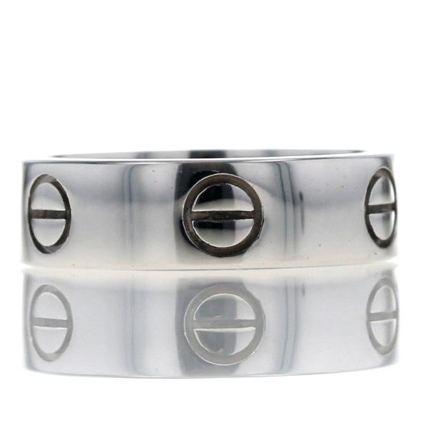 Cartier カルティエ K18WG ホワイトゴールド ラブリング クラシック 5.5mm ビス ロゴ フラット 指輪 12.5号【新品仕上済】【zz】【中古】