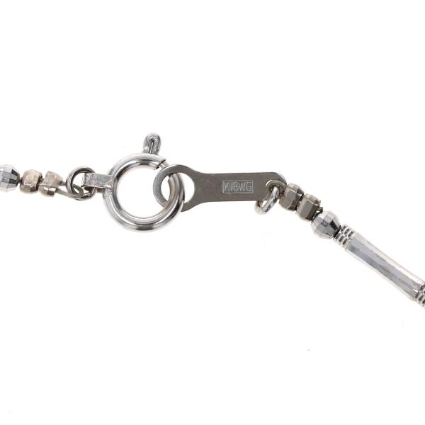 Dr シリカ　ネックレス K18WG Dr.シリカ グラデーション ネックレス 黒鉛珪石 6.2-2.3mm