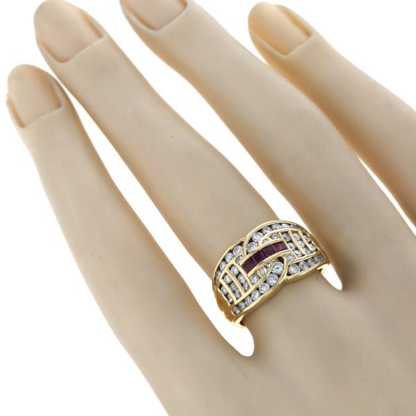 K18 1.04ct 3つのダイヤモンドリング K18 1.04ct 3つのダイヤモンドリング