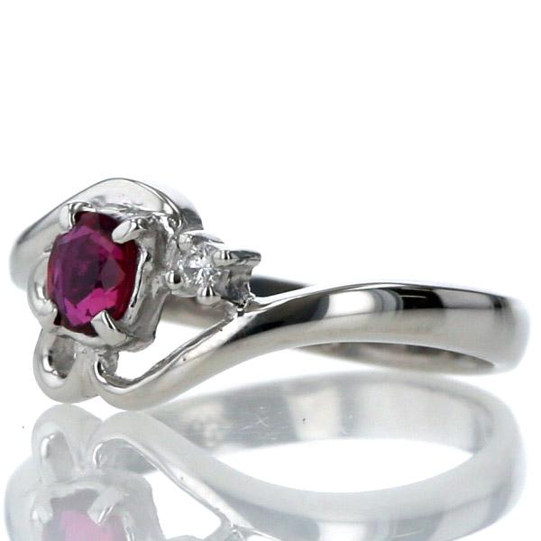 Pt900 プラチナ リング ルビー 0.23ct ダイヤモンド 0.02ct スカラップ ウェーブ デザイン 7.5号 指輪【新品仕上済】【zz】【中古】の通販は Pt900 プラチナ リング ルビー 0.23ct ダイヤモンド 0.02ct スカラップ ウェーブ デザイン 7.5号 指輪【新品仕上済】【zz】【中古】の通販は