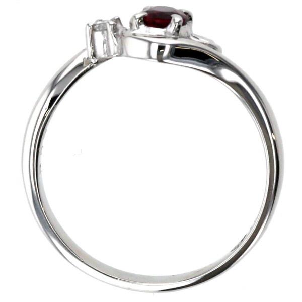 Pt900 プラチナ リング ルビー 0.23ct ダイヤモンド 0.02ct スカラップ ウェーブ デザイン 7.5号 指輪【新品仕上済】【zz】【中古】の通販は Pt900 プラチナ リング ルビー 0.23ct ダイヤモンド 0.02ct スカラップ ウェーブ デザイン 7.5号 指輪【新品仕上済】【zz】【中古】の通販は