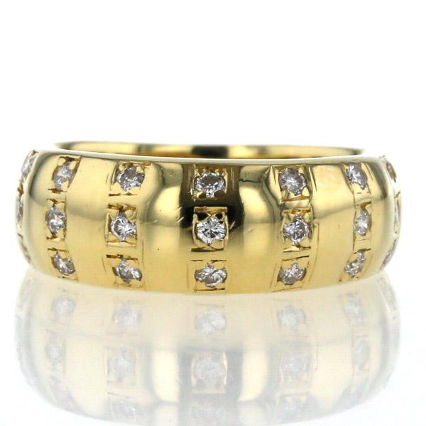 K18】ダイヤモンド リング 0.32ct 王冠モチーフ