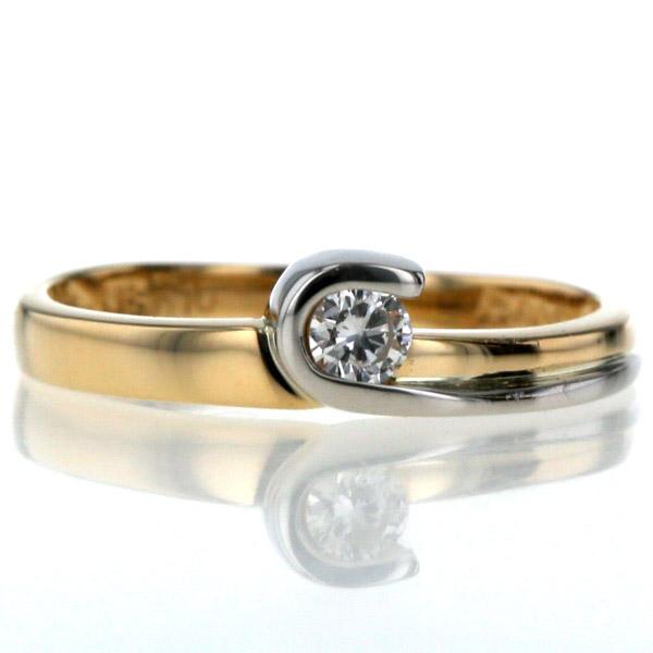 K18 Pt900 コンビリング 10号 プラチナ ゴールド 重量1.52g K18 Pt900(18金プラチナ900) コンビメレダイヤリングの買取実績 | 買取