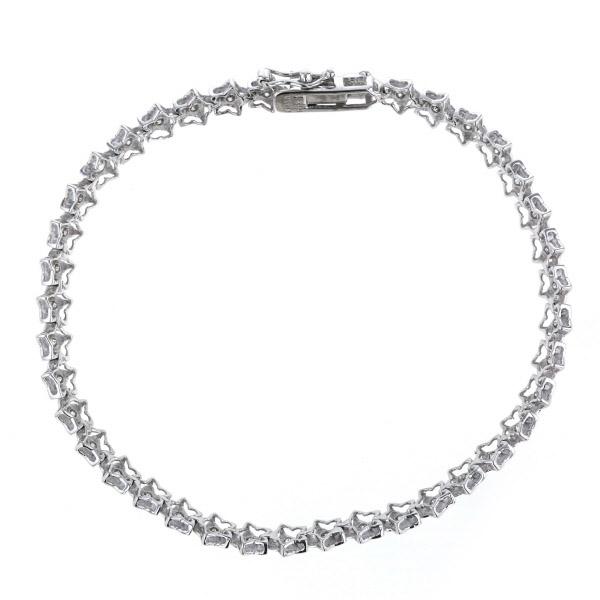 K14WG ハートモチーフダイヤモンドブレスレット K14WGダイヤモンドブレスレット K14WG ハートモチーフダイヤモンド