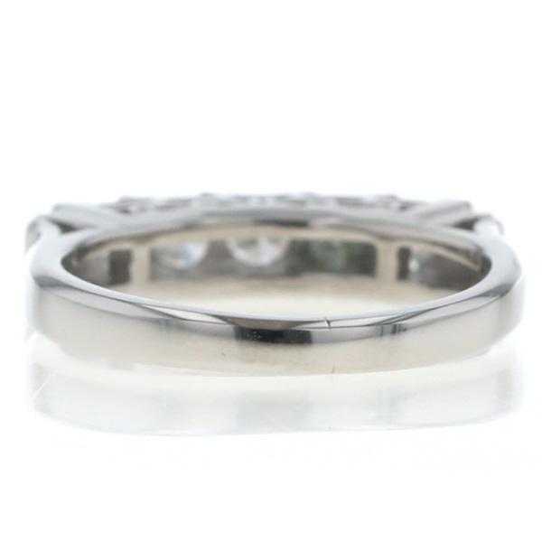 Pt900 プラチナ リング ダイヤモンド 0.55ct 5粒 一文字 ストレート ライン 指輪 9号【新品仕上済】【zz】【中古】_3
