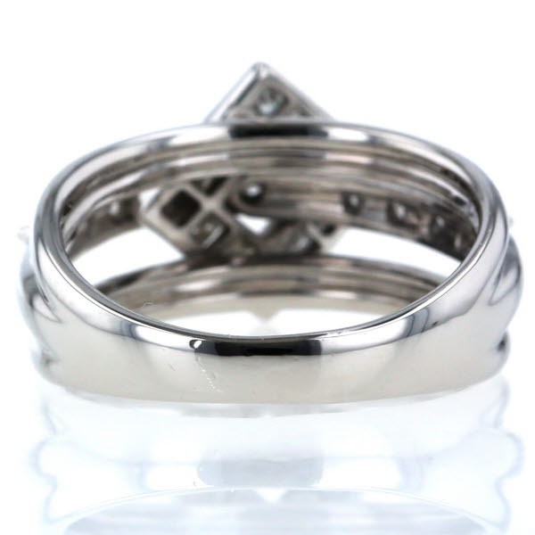 リング・指輪 透かしデザイン Pt900 ダイヤモンド - リング(指輪)