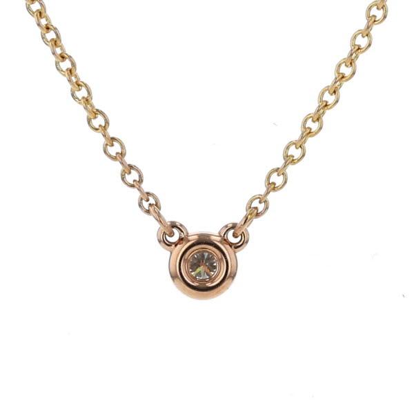 Tiffany Co ティファニー K18pg ピンクゴールド ネックレス バイザヤード ダイヤモンド 一粒 1p デザイン 40 5 P 新品仕上済 Zz の通販はau Pay マーケット Everydaygoldrush