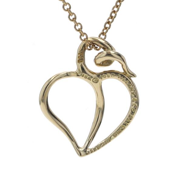 Tiffany&Co. ティファニー アップルリーフハート ネックレス K18YG 18