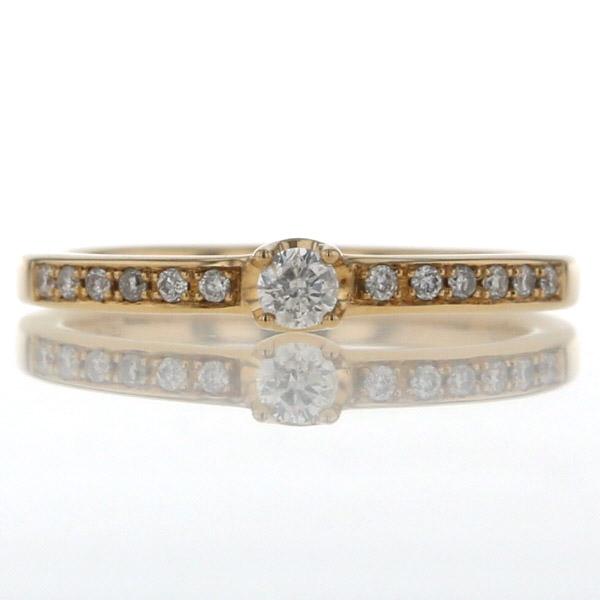 ヨンドシー 4℃ ピアス K18イエローゴールド ピアス ダイヤモンド