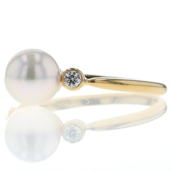 HANAE MORI モリハナエ K18YG リング パール アコヤ真珠 6.3mm HANAE MORI モリハナエ K18YG リング パール アコヤ真珠 6.3mm