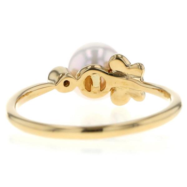 HANAE MORI モリハナエ K18YG リング パール アコヤ真珠 6.3mm HANAE MORI モリハナエ K18YG リング パール アコヤ真珠 6.3mm