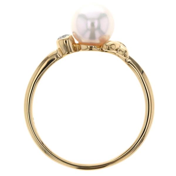 HANAE MORI モリハナエ K18YG リング パール アコヤ真珠 6.3mm HANAE MORI モリハナエ K18YG リング パール アコヤ真珠 6.3mm