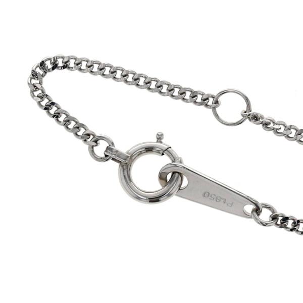 Pt850 プラチナ ネックレス ダイヤモンド 1.01ct 一粒石 カラーJ オーバル シンプル 40cm 鑑定書【新品仕上済】【zz】【中古】_3
