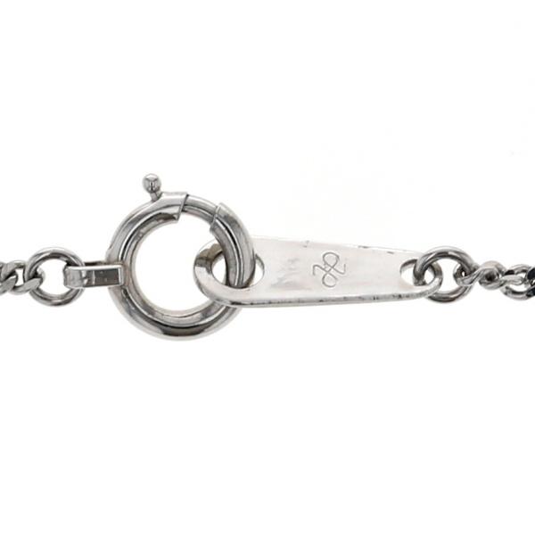Pt850 プラチナ ネックレス ダイヤモンド 1.01ct 一粒石 カラーJ オーバル シンプル 40cm 鑑定書【新品仕上済】【zz】【中古】_4