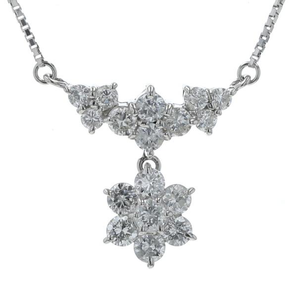 限定セール，送料無料 ダイヤモンド ダイヤ1.05ct ネックレス Pt850 