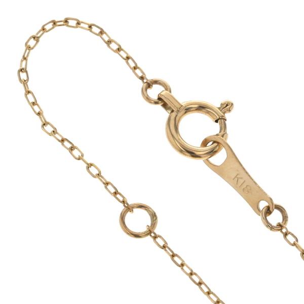 K18YG イエローゴールド ネックレス ダイヤモンド 0.50ct ラウンド 4粒 クロス 十字架 モチーフ  40.5cm【新品仕上済】【zz】【中古】_3