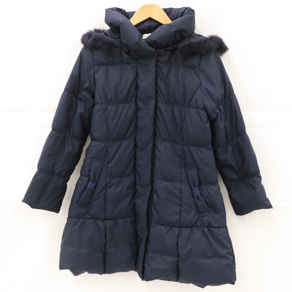 ポンポネット Pom Ponette ミディアムダウンジャケット ネイビー レディース アウター Mサイズ Kk 中古 の通販はau Pay マーケット Everydaygoldrush