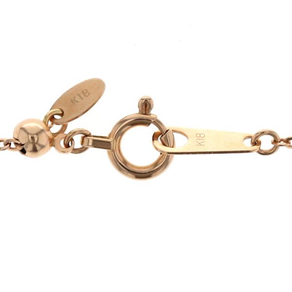 山崎裕見子 K18PG ネックレス ダイヤモンド 0.19ct /0.04ct ピンクサファイア 0.03ct ローズカット 45cm 【新品仕上済】【zz】【中古】_3
